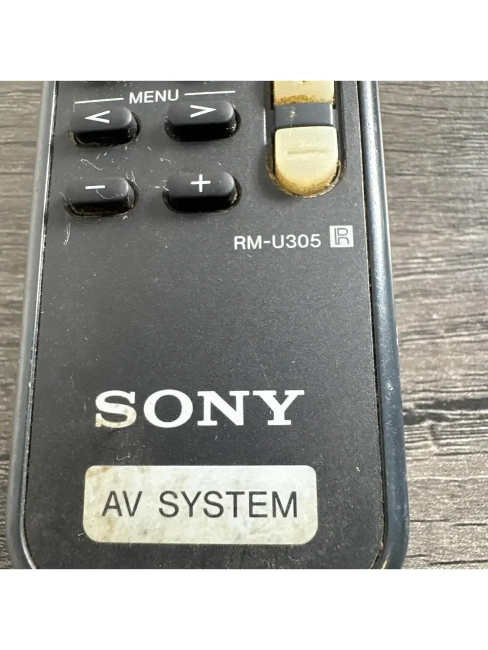 Sony AV System Remote Control RM-U305 RMU305 Genuine OEM Battery Cover Broken